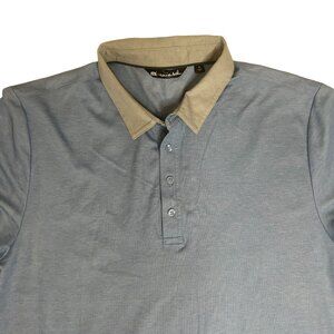 Travis Mathew Men's Blue Short Sleeve Golf Polo‎ Shirt XL